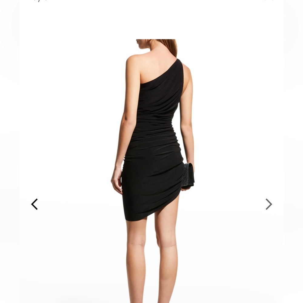 Norma Kamali Black Asymmetrical Dress - Picture 3 of 11